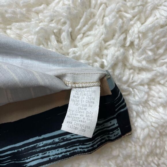 Anthropologie Corey Lynn Calter Pleated Artistic Striped Skirt - Picture 6 of 6